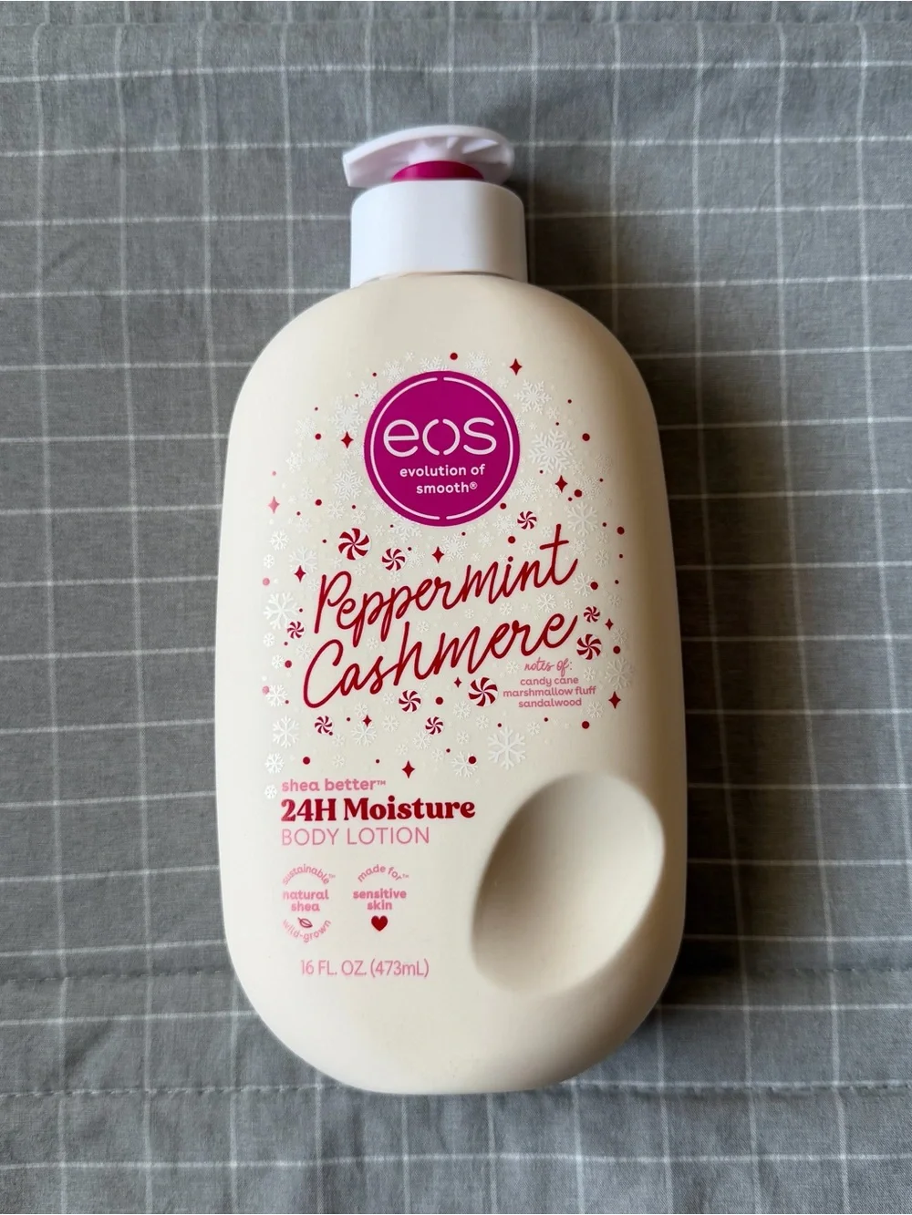 EOS Peppermint Cashmere Body Lotion Limited Edition Holiday Christmas 16 oz